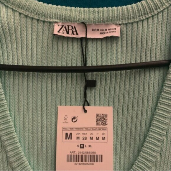 NWT Zara Jewel Applique Knit Mini Dress - Picture 10 of 11